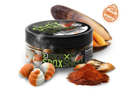 Delphin D Snax - Mussel & Spices - Schelpvorm - Smoke Effect - Wafters - KarperCentrale