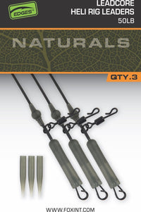 Edges Naturals Leadcore Heli Rig Leaders