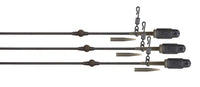 Edges Tuff Tungsten Tubing Heli-Clip Rigs - 3pcs - Voor Helikoptermontages