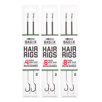 Basix Hair Rigs - Wide Gape - Microbarb