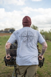 Compass Tee - Heather Grey