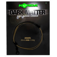 Dark Matter Leader - 30cm - Ring Swivel Clear - 30LB