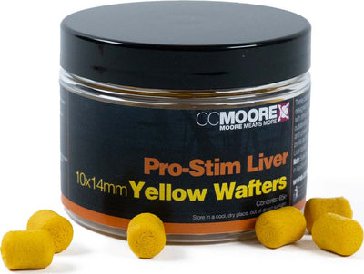 Pro-Stim Liver - Dumbell Wafters - Yellow - 10x14mm