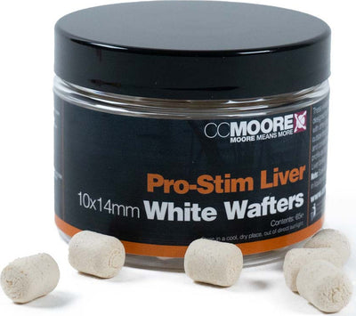Pro-Stim Liver - Dumbell Wafters - White - 10x14mm