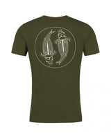 Womens Mandala T-Shirt - Dark Olive