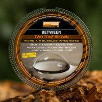 Between Zig Line - 0.25mm - 150M - Two Tone Bruin