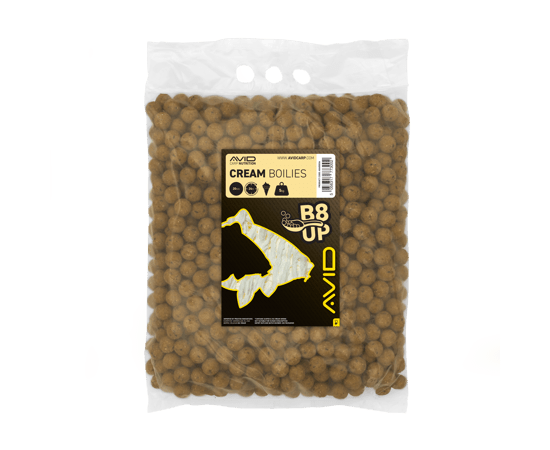 Avid Carp B8 - Up - Cream - 5KG - 20mm - Scopex - Voerboilies - KarperCentrale