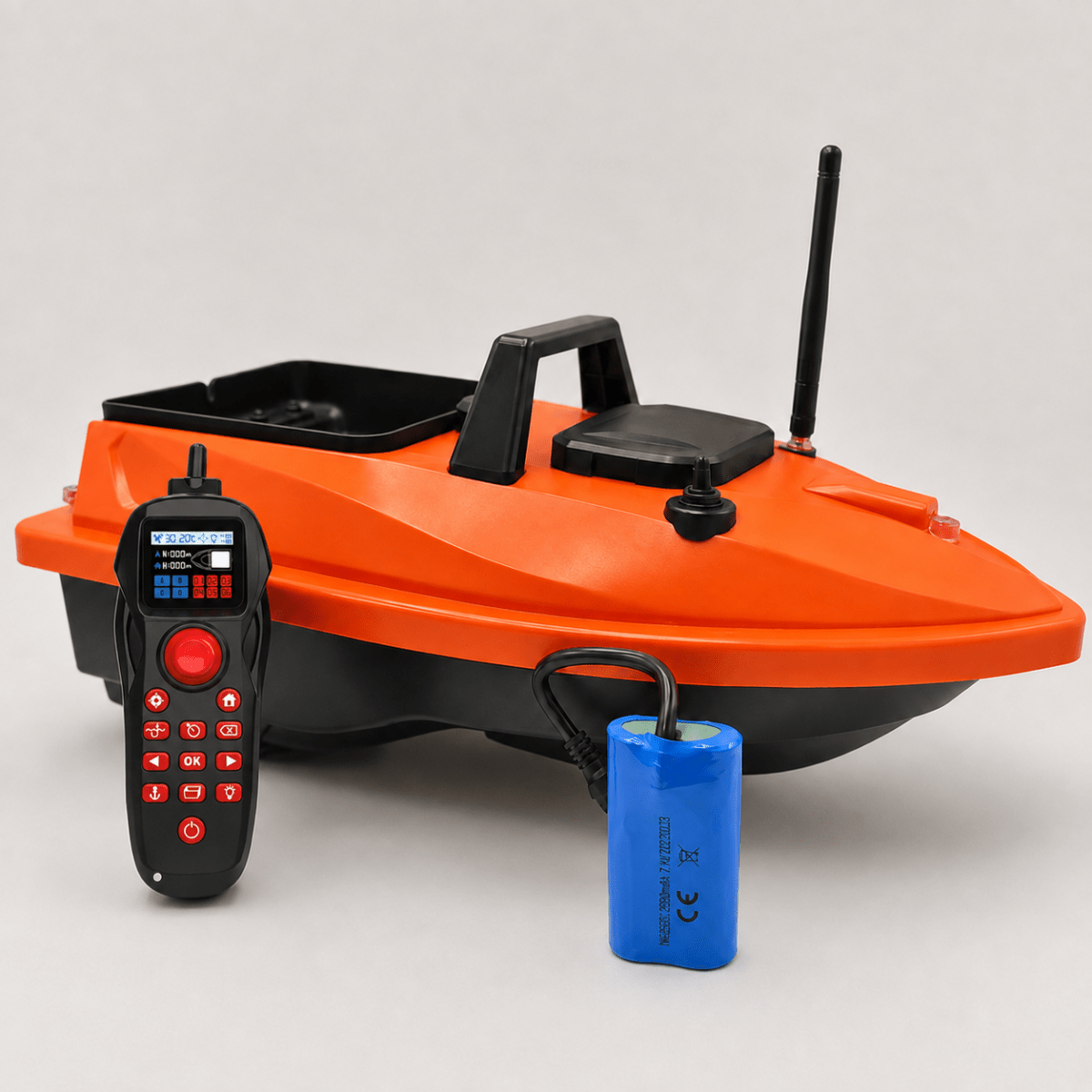 Booster Carp Bait Boat - Mini Autopilot - Hi-Viz Oranje - KarperCentrale