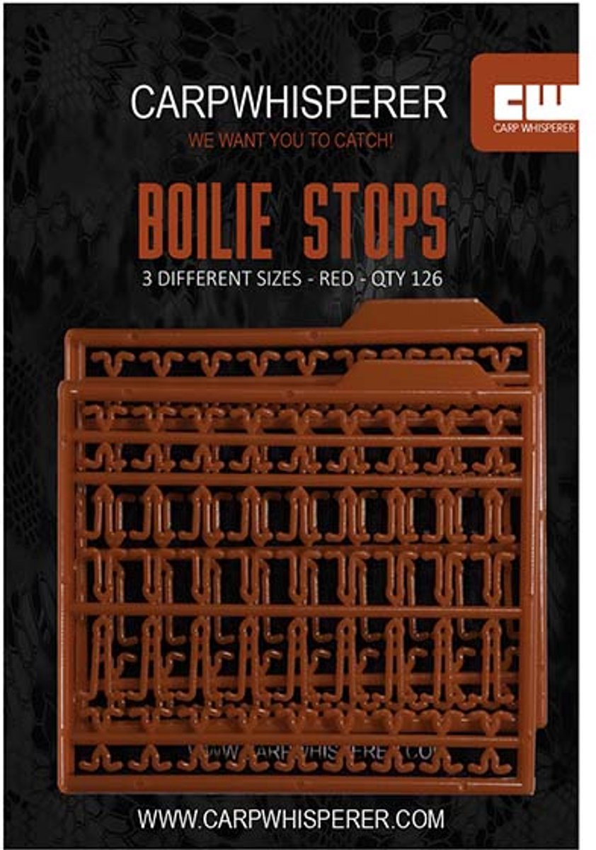 Carp Whisperer Boilie Stops - Red - KarperCentrale