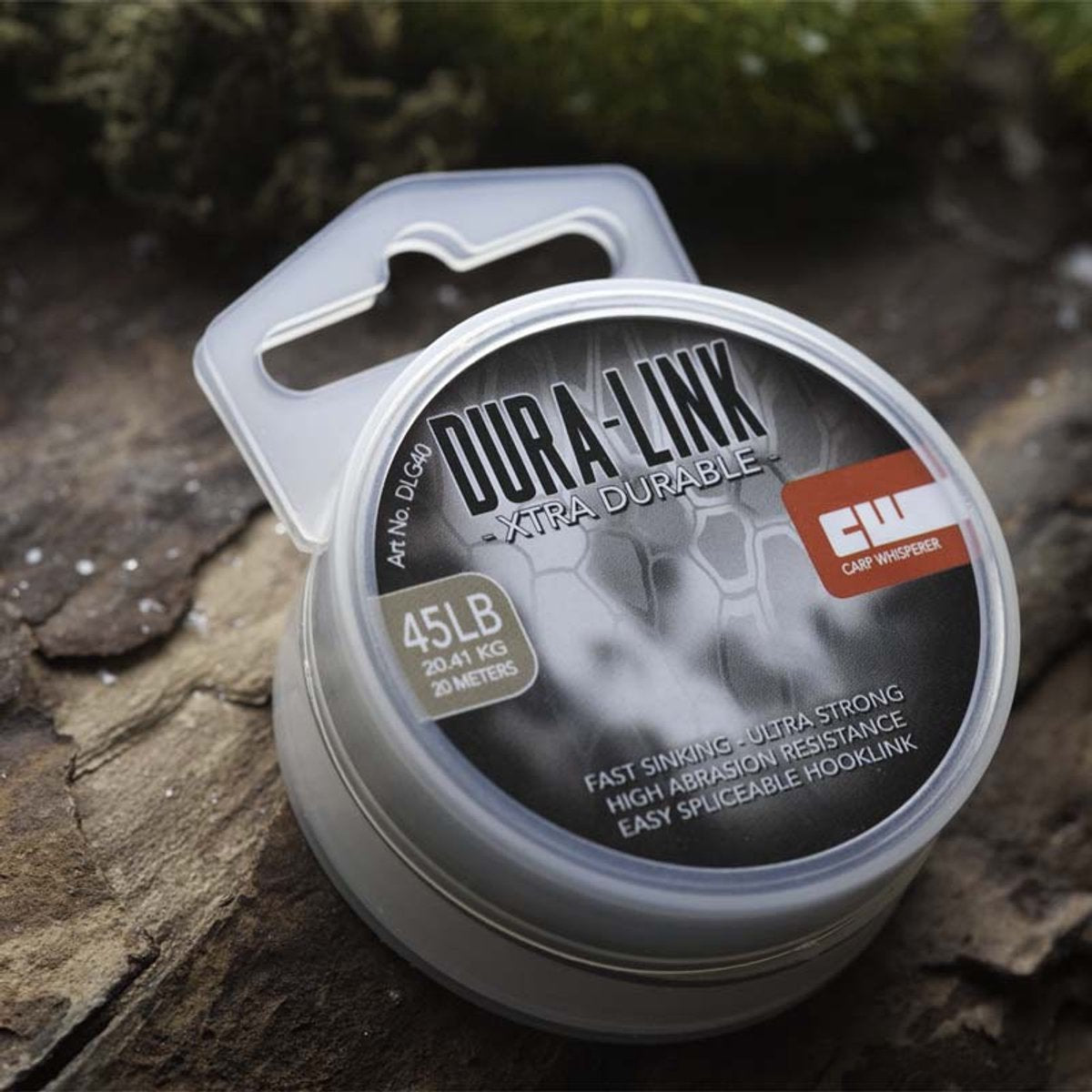 Carp Whisperer Dura Hooklink - 45lb - 20m - Weedy Green - KarperCentrale