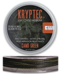 Carp Whisperer Soft Coated Hooklink - Camo - 20m - Weedy Green - KarperCentrale