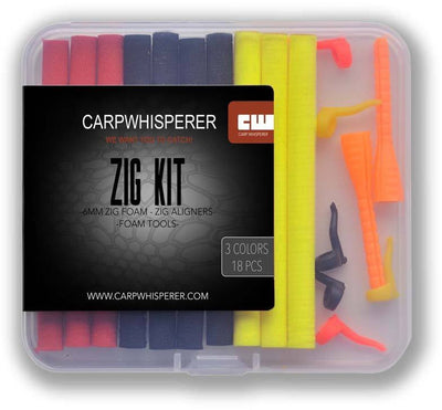 Carp Whisperer Zig Kit - 18pcs - KarperCentrale