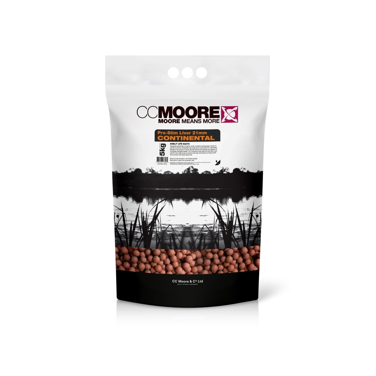 CC Moore 5kg Pro - Stim Liver Boilies - 21mm - Continental - KarperCentrale