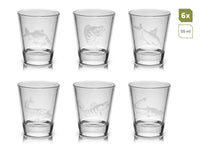 Anglers - Shot Glasses with Fish Designs