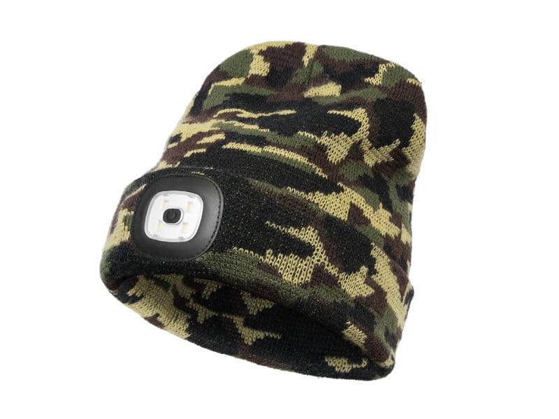 CamouLED – Winter Beanie – LED Licht – Wintermuts