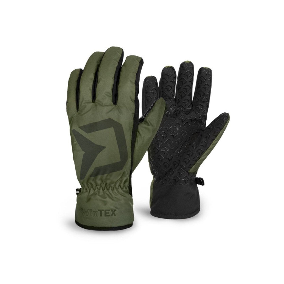 Delphin WinTEX - XL - Winter Gloves - Green/Black - KarperCentrale