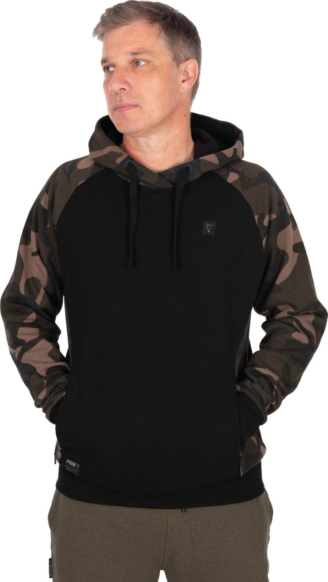 Black Camo Pullover Premium 310 Mikina s kapucí