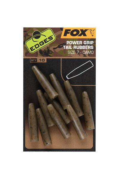 Fox Edges Camo Powergrip Tail Rubbers - dé KarperCentrale