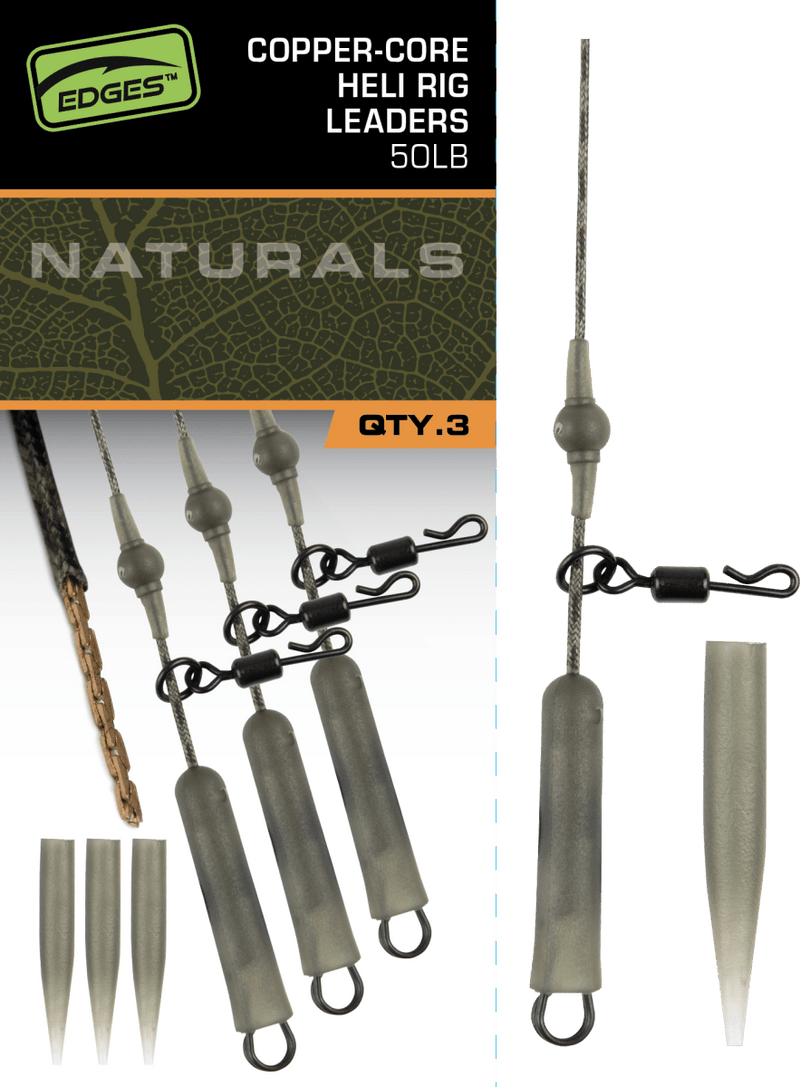 Edges Naturals Kupferkern Heli Rig Vorfächer