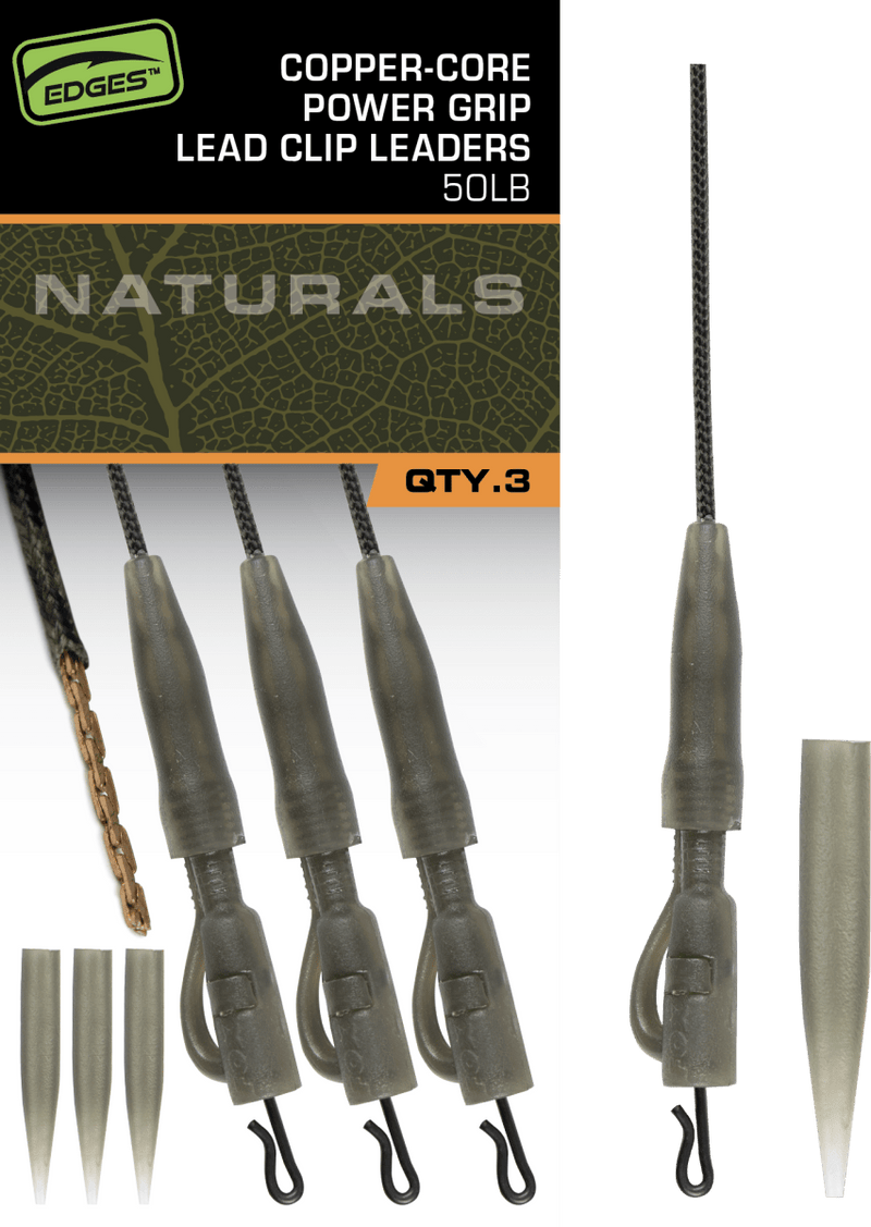 Edges Naturals Kupferkern Power Grip Blei Clip Vorfächer