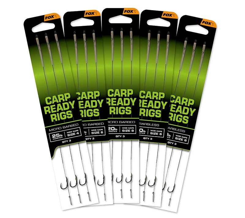 FOX EOS - Barbless Ready Rigs - x3 - KarperCentrale