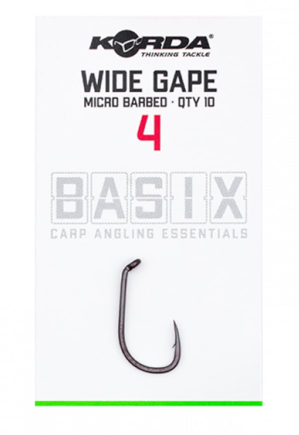 Korda Basix Wide Gape - Microbarb - KarperCentrale