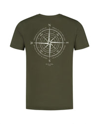 Compass Tee - Dark Olive