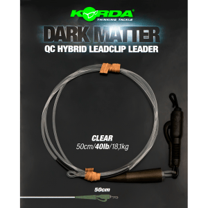 Dark Matter Leader - 50cm - QC Hybrid Clip - 40LB
