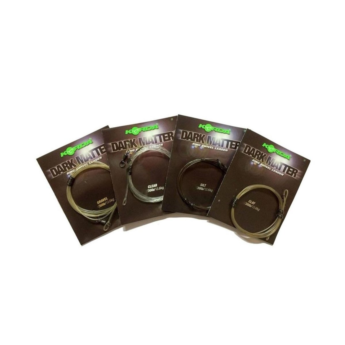 Korda Dark Matter Leader - 50cm - Ring Swivel - 40LB - KarperCentrale