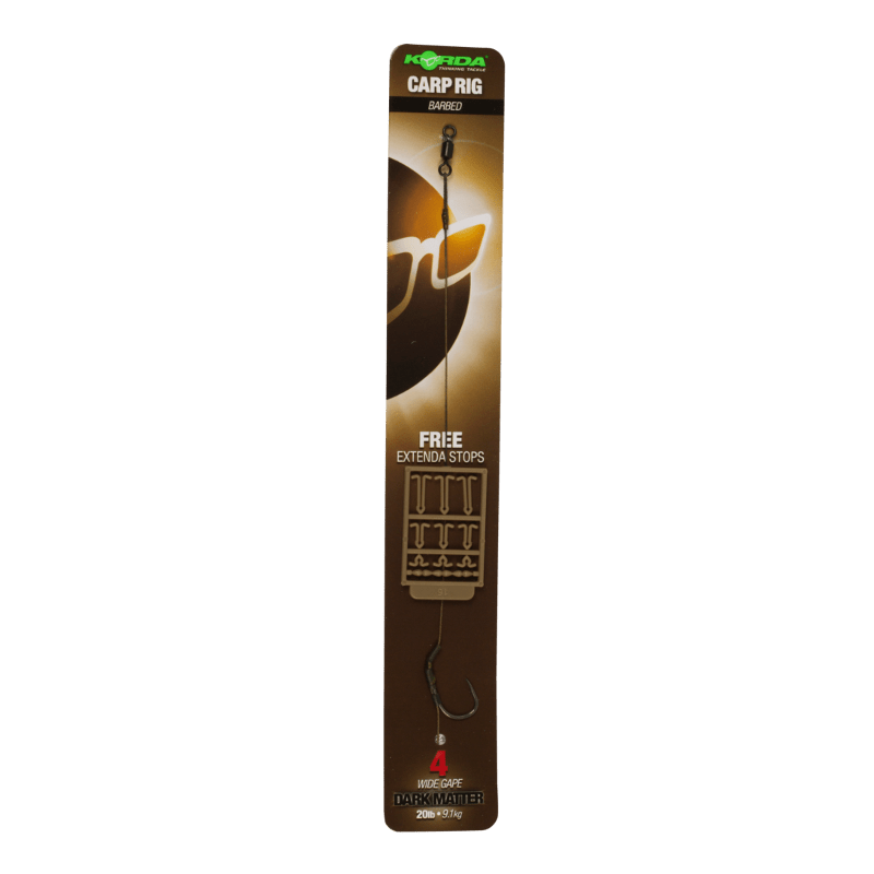 Korda Dark Matter Rig - Wide Gape - Barbless - KarperCentrale