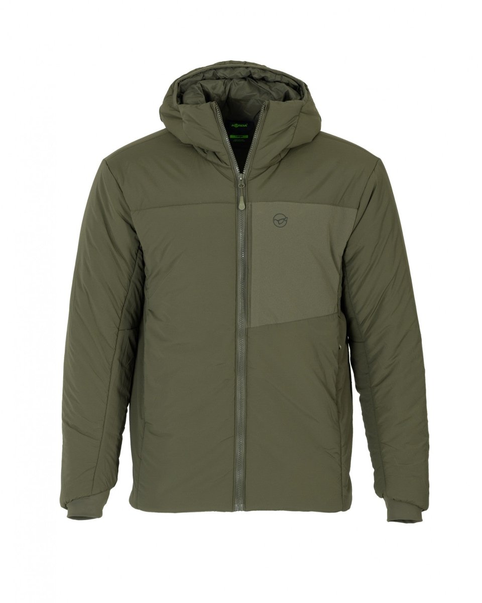 Insulated Hooded Jacket - Dark Olive