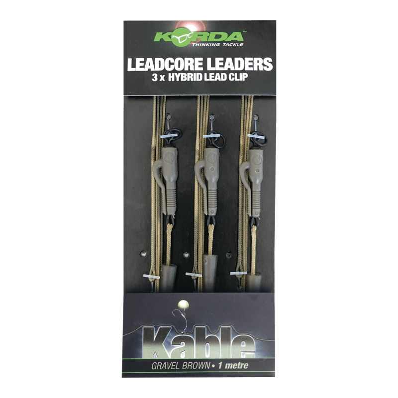 Leadcore Leader - 100cm - Clip Plomb - 3 pièces