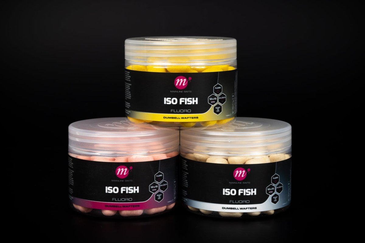 ISO Fish - Fluoro Dumbell Wafters - 12 x 15mm