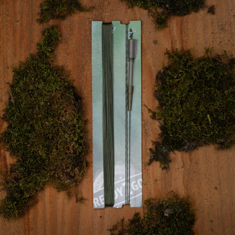 R2G Kevlar/SR Inline knotenloser Vorfach 10m Schlamm + 1m 1 Stück Kraut