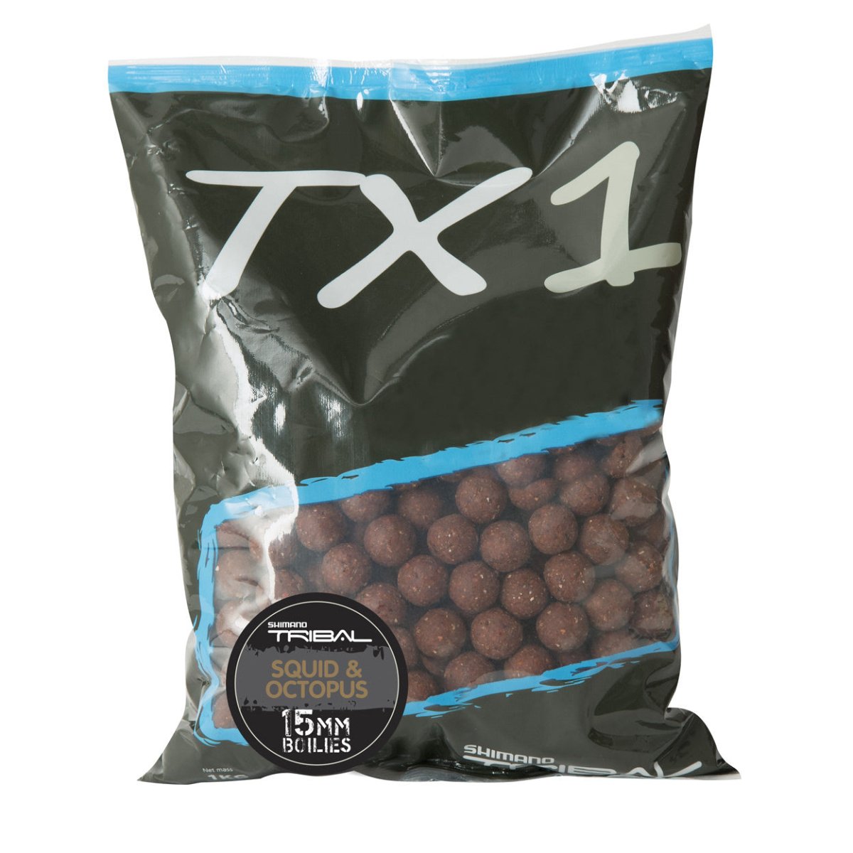 Shimano TX1 Squid & Octopus Boilies - 1KG - Bruin - KarperCentrale