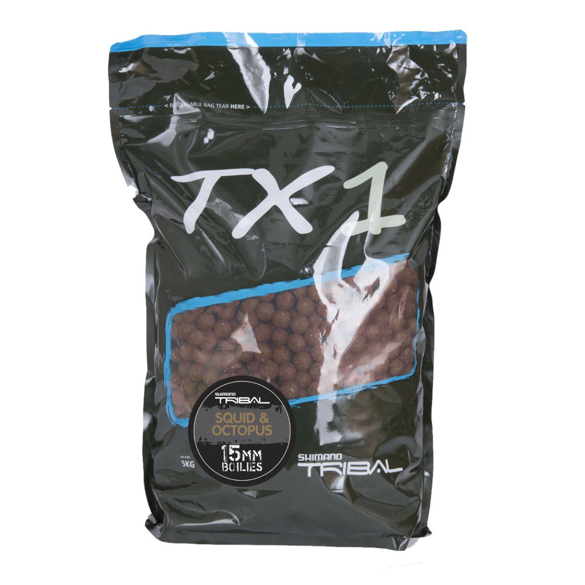 Shimano TX1 Squid & Octopus Boilies - 5KG - Bruin - KarperCentrale