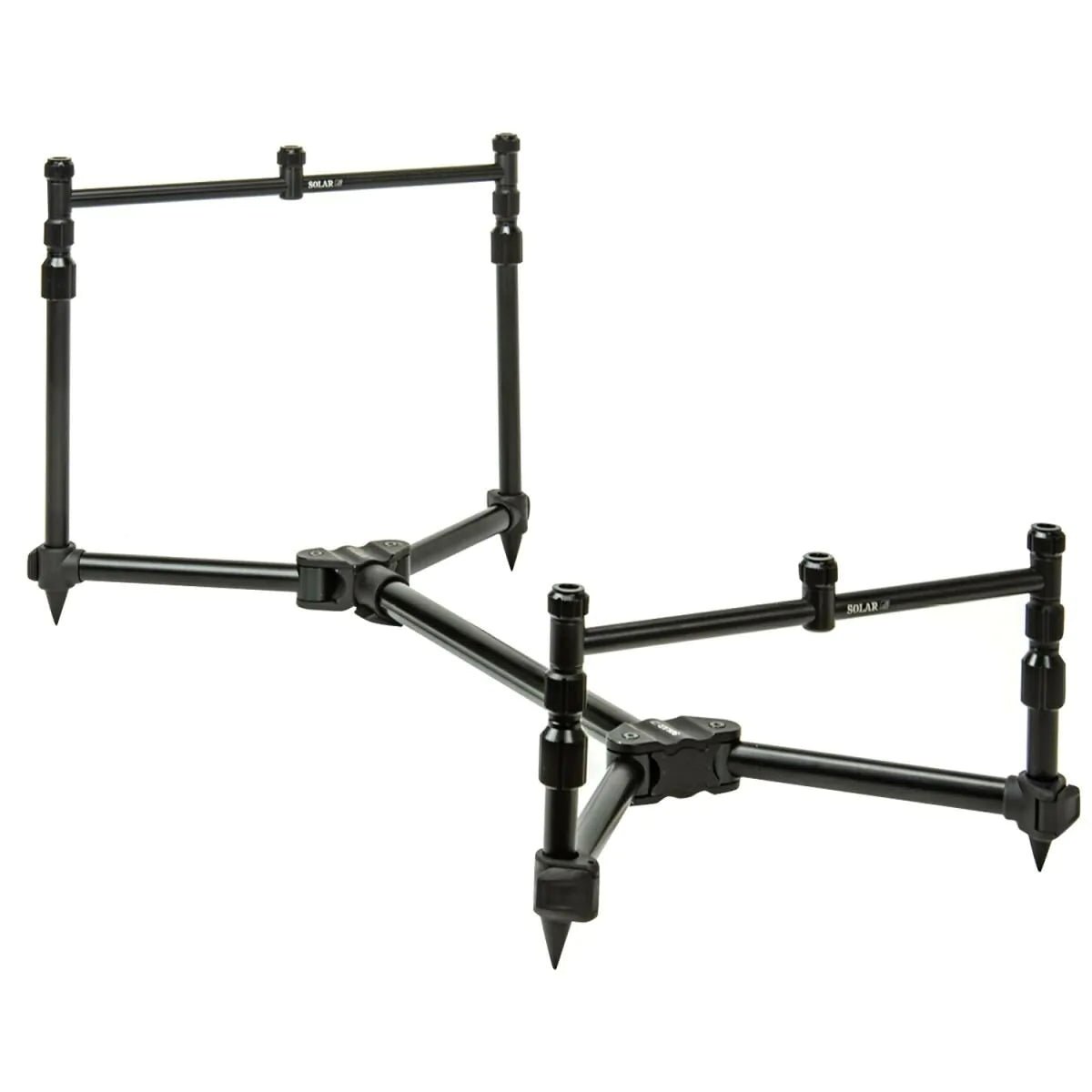 Solar Tackle A1 - Ground Pod - 3 - Rods - Aluminium - 2x 6'' + 2x 9'' Legs - KarperCentrale