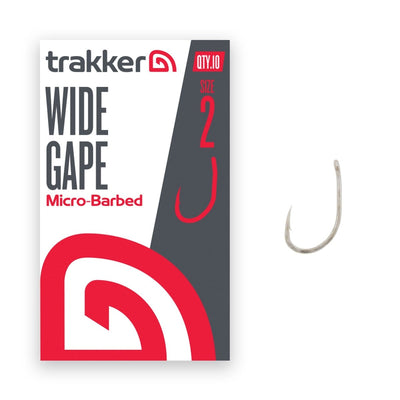 Trakker Wide Gape Hooks - Micro Barbed - KarperCentrale