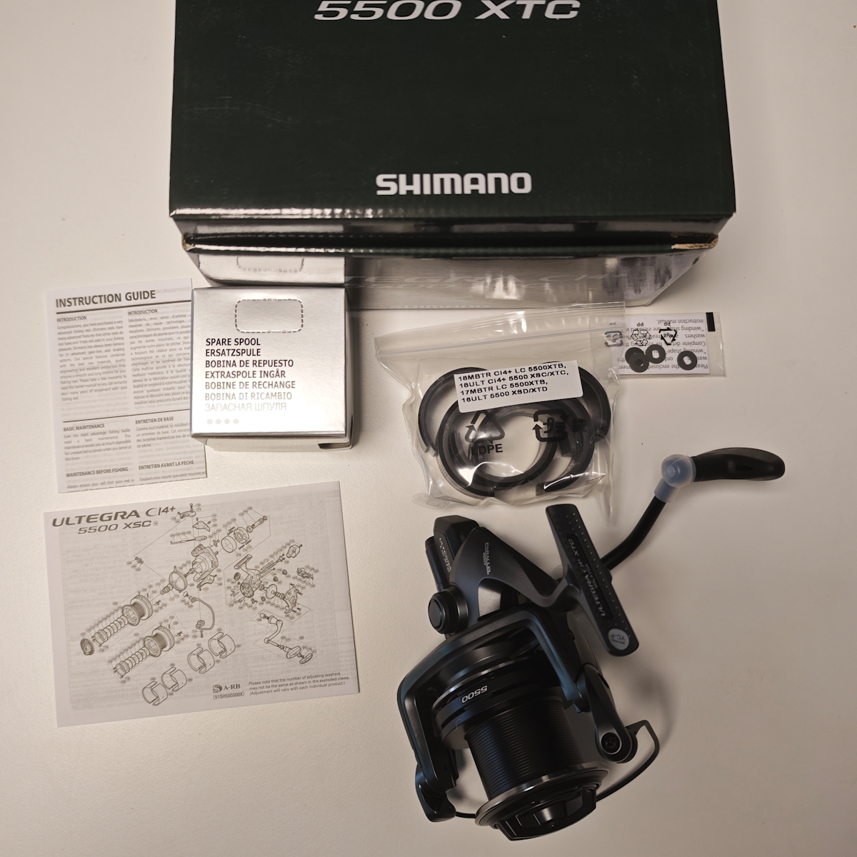 Wat zit er in de doos? – Ultegra - Ci4+ 5500 XTC reel
